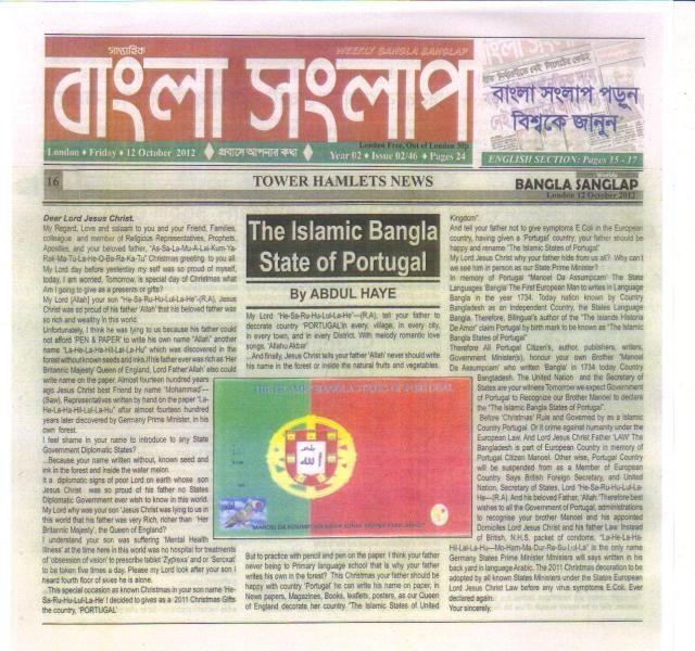 The Islamic Bangla States of Portugal.